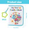 Babyfotoalbum Rymmer Fotoalbum Mitt Första Fotoalbum för Baby Småbarn Tyg Familjebok Tecknat Album Familjefoton Förvaring