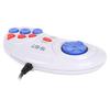 16Bit 9 Pin Mini Handheld Game Console Ergonomic Gaming Controller White for Sega