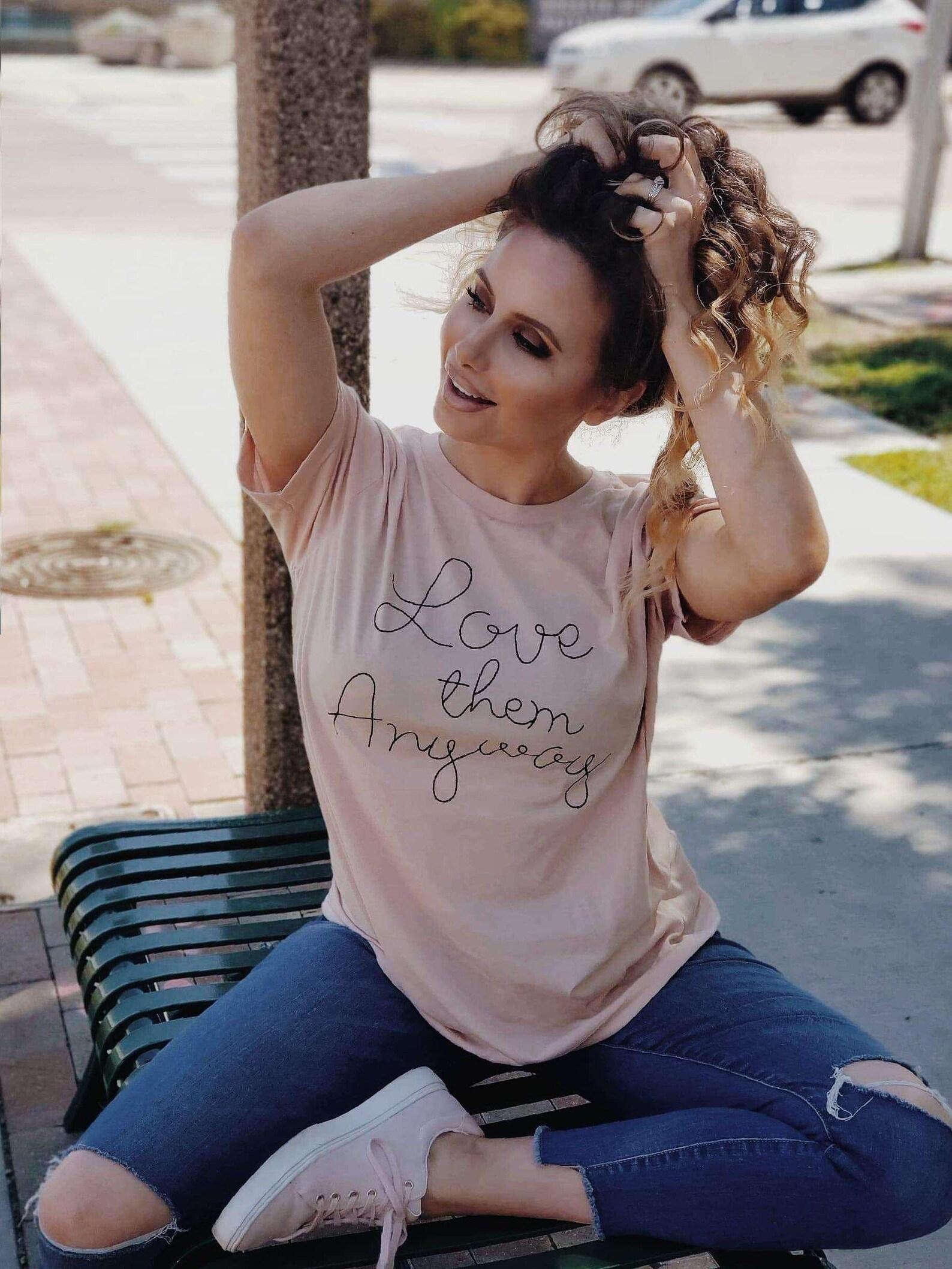 Love Them Anyway | Christian T-Shirt | Ruby s Rubbish® XL