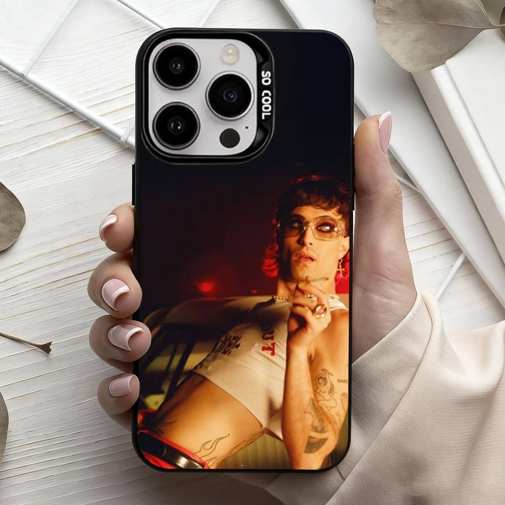 M-Maneskin-N D-Damiano David Phone Case For iPhone17,16,15,14,13,12,11 Plus,Pro Max Candy Silver Plated Inside Cover