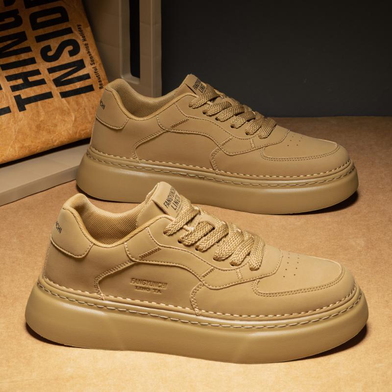 

Модная обувь Мужская Мода на шнуровке Повседневная Коровья кожа Мужская модельная обувь Британская Дышащая Жених Платформа Свадебная обувь Мужская 44 хаки