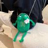 Cartoon small bag bag 2025 new Japanese clip chain bag ins net red girl single shoulder knitted mobile phone bag tide