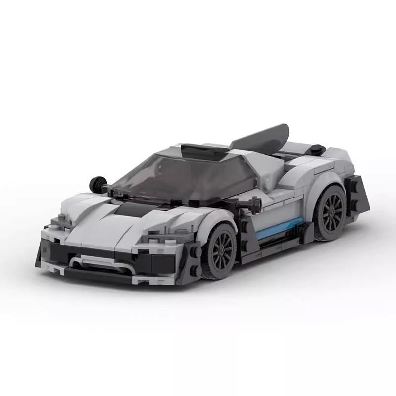 MOC Building Blocks 8-Grid Super Car Model DIY Assembly Bricks Toy For Boys