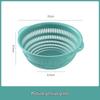 Three-Piece Kitchen Set: Vegetable Washing Basket, Drain Basket, and Fruit Plate