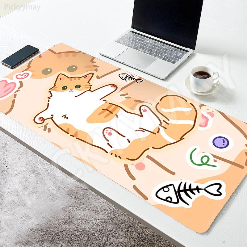 Anime Mouse Pads Cute Cat Table Mats Computer Mousepad Company Big Desk Pad xcm Large Gamer Mousepads Mouse Mat