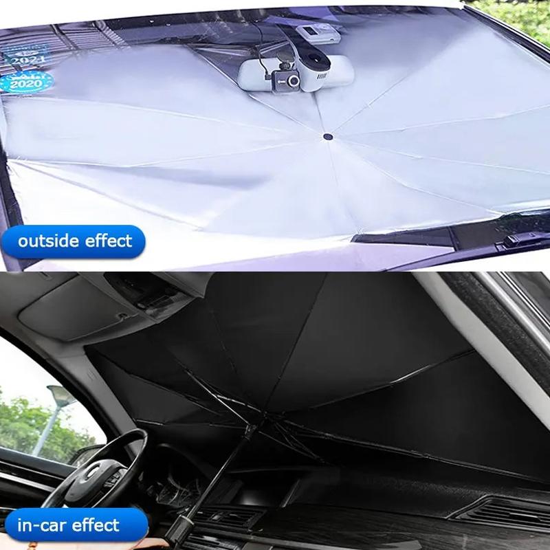 Car Sunshade Umbrella Windshield Folding Front Parasol Umbrella Type Sun Shade For Car Window Summer Sun Protection Accessories