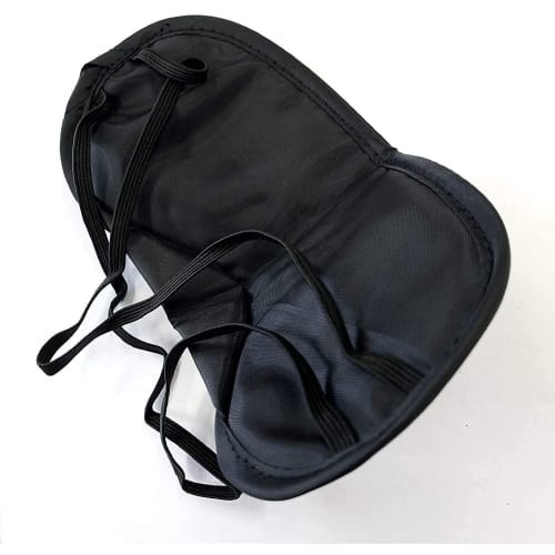 Disposable Eye Masks, 10 Individually Wrapped, Black, One Size Fits All, for Commercial Use, Amenity Use, Sleep, Travel, 10-count