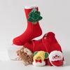 Babysocken für Jungen Mädchen Winter Warm Rot Weihnachten Kinder Anti-Rutsch Boden Kleinkind Socken Weihnachten Niedlich Elch Baum Schneemann Socke 0-3T