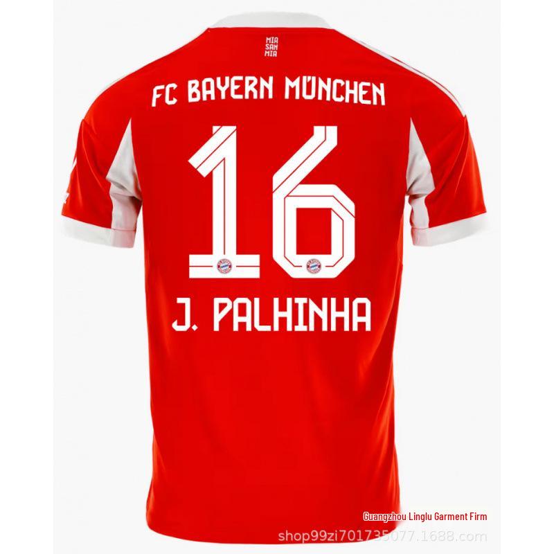 2526 Bayern Thuis Fan Shirt: Kane 13, Müller 25, Sané - Champions League Korte Mouw Kit
