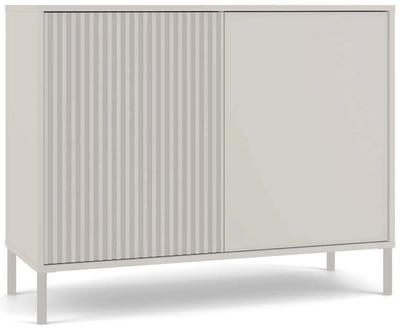 KAMARO 2D SLIM/SMOOTH CASHMERE Chest of Drawers Slats Grooved Front + Classic
