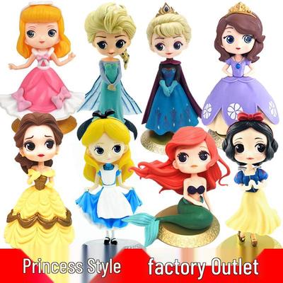 Fairy Tale Princess Cake Toppers: Snow White, Belle, Elsa, Mermaid & Flower Fairy