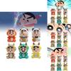 Fun 6 Piece Crayon Shin-chan Dragon Year Pvc Character Model Display For Collectors