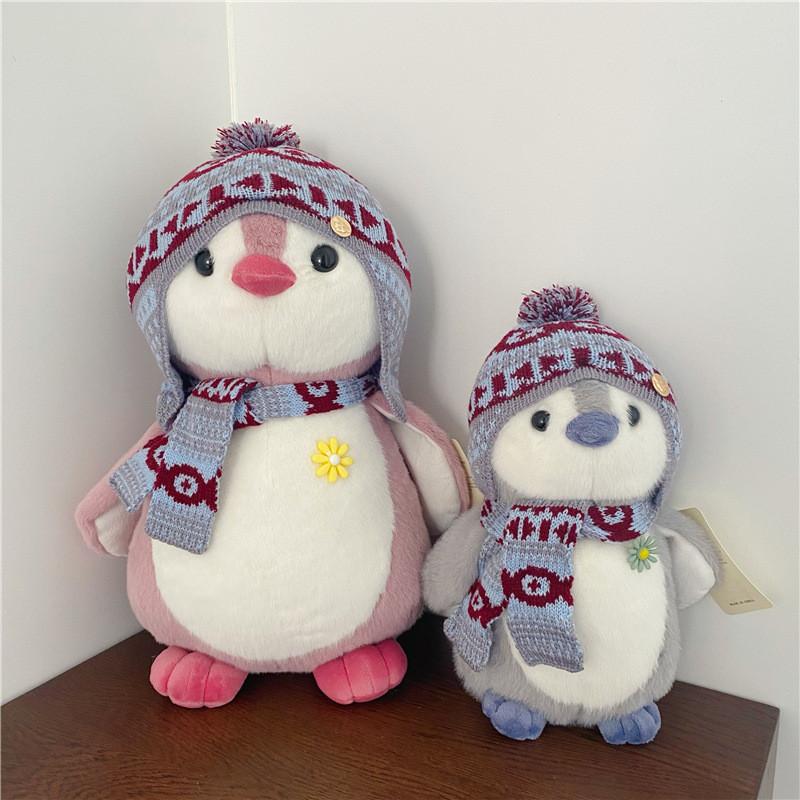 Toy Penguin Plush Soft Velvet Cuddle Pillow Girl Children Festival Doll Gift