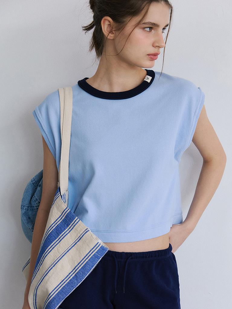 Jolliangbol Boxy Cut - Off Knit Tank Top (4 Colors)