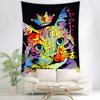 Bedroom Living Room Tapestry Cat Print Tapestry Kawaii Room Decor Tapestry Wall Hanging Home Decor Psychedelic Tapestry