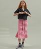 MANAVIS7 Stretch Mermaid Skirt Hot Pink