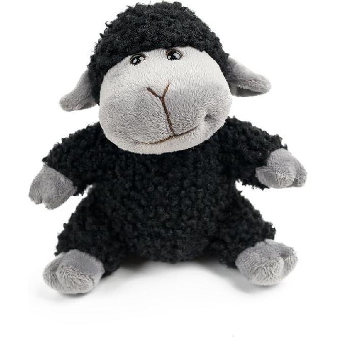 Tiny Heart Sheep Stuffed Animal, Sheep Plush Toy, Lamb Stuffed Animal Cute Soft Stuffed Lamb Kids Boys and Girls Birthday Home Decor Cuddly Black black sheep Sitting