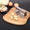 Stainless Steel Garlic Press, Masher & Mincer with Manual Ring Peeler