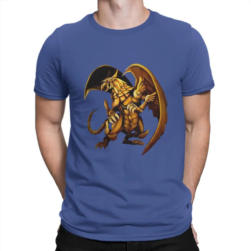 Yu Gi Oh Duel Monsters Card Game Creative TShirt for The Winged Dragon of Ra Collar Pure Cotton T Shirt Gift Clothes Unisex