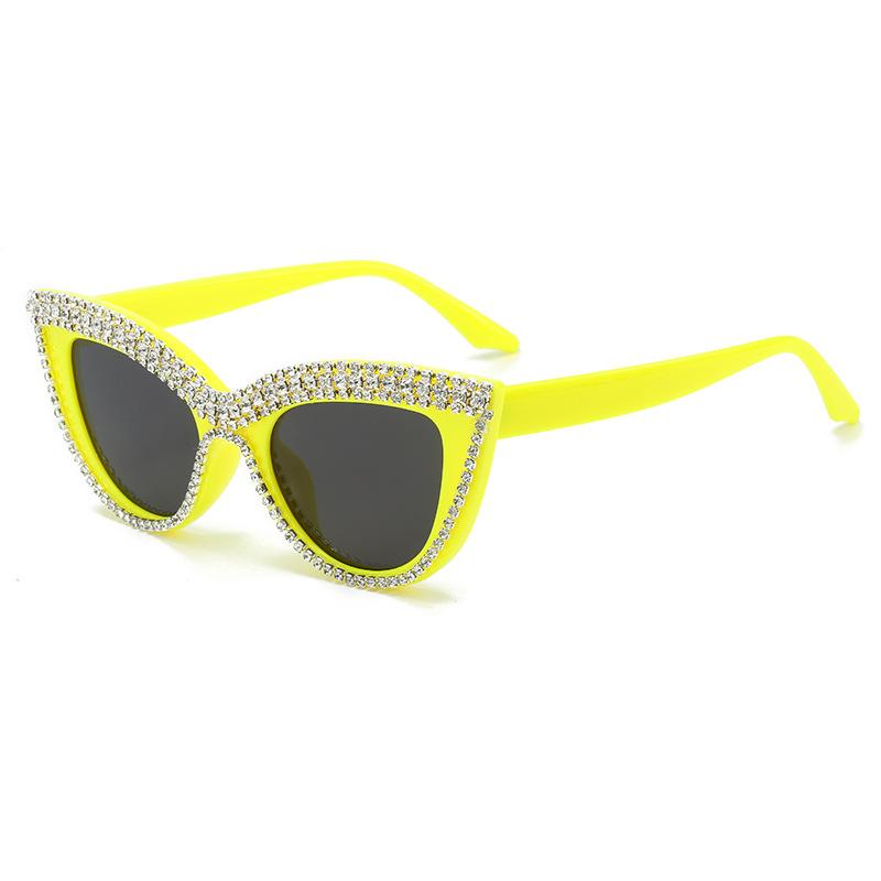 Fashion Cat Eye Punk Sunglasses for Women Men Fashion Stylish Eye Protection Hip Hop Goggles Unisex Luxury Diamond Outdoor Sun Glasses