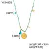 CARLIDANA Elegant Stainless Steel Hand-woven Rope Chain Flower Starfish Heart Sea Pendant DIY Charm Bracelet Necklace for Women