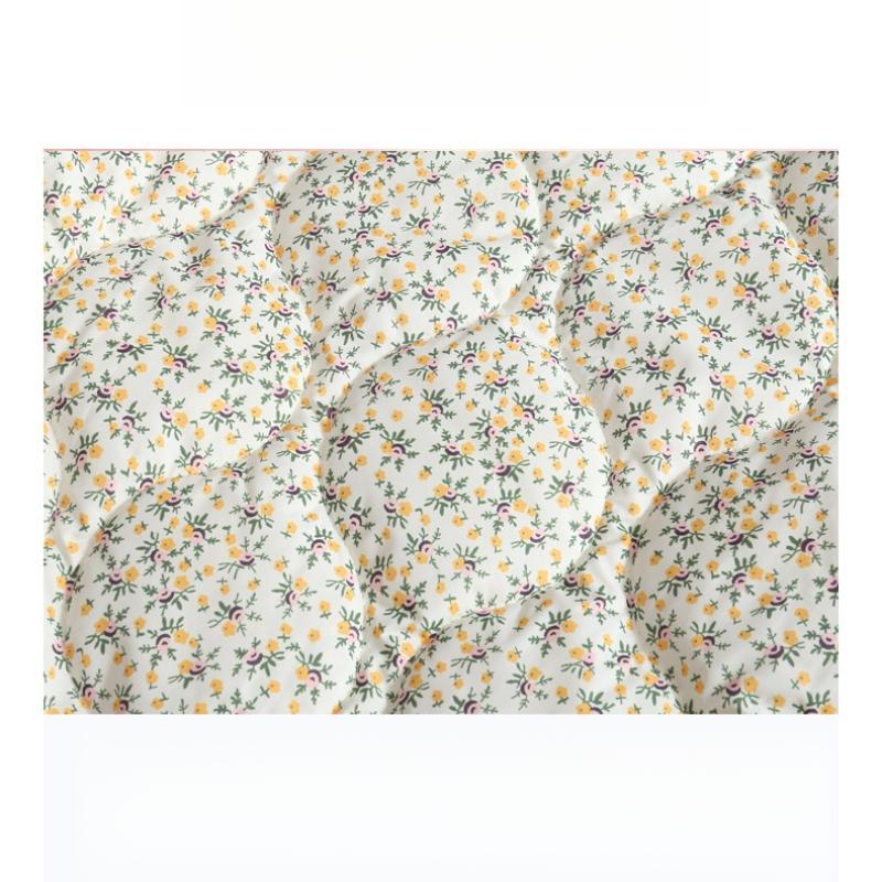 New Design Girls Winter Korean Style Floral Cotton-Padded Corduroy Three-Color Floral Cotton Jacket