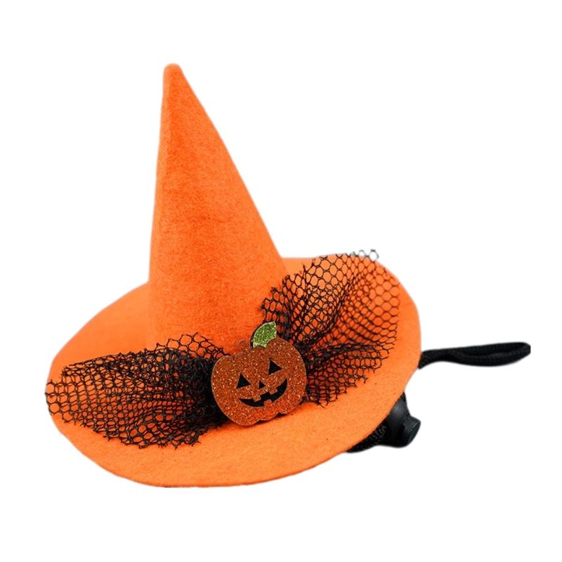 Halloween Pet Hat Cute Witch Hat Shape Hat for Dogs Cat Dress Up Supplies Lovely Carnivals Winter Hat Pet Accessory