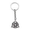 Celtic Knot Charm Hexagram Keychain Irish Amulet Key Ring 28mm Ring