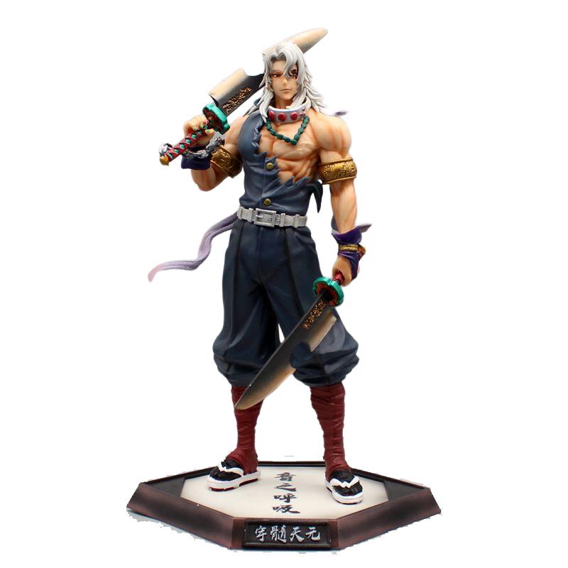 32CM Anime Demon Slayer Kimetsu No Yaiba Figure Kokushibo PVC Action Figures GK Statue Model Doll Toys Gifts
