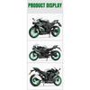 1/12 Kawasaki ZX-10R Motocykl Autíčka Model Slitina tlakové lití se zvukem a světlem Odpružení zadního kola Modely vozidel Sbírejte dárky