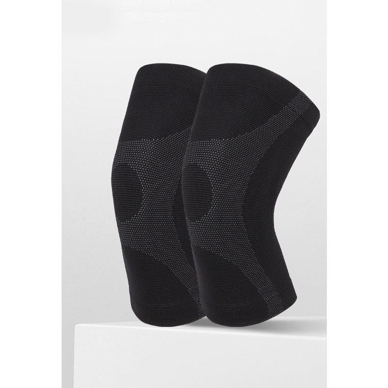 Knitted Nylon Outdoor Sports Knee Pads for Warmth Anti Slip Breathable Sweat Absorbing Cycling Fitness Running Hiking Knee Pads