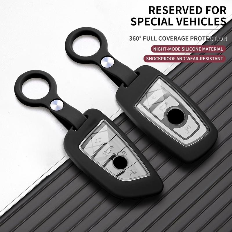 Car Key Case Cover Shell For BMW 1 3 5 7 Series iX1 iX3 i5 X1 X3 X4 X5 F15 X6 X7 F16 F10 F20 F30 F25 M3 M4 G20 G30 G01 Key Shell