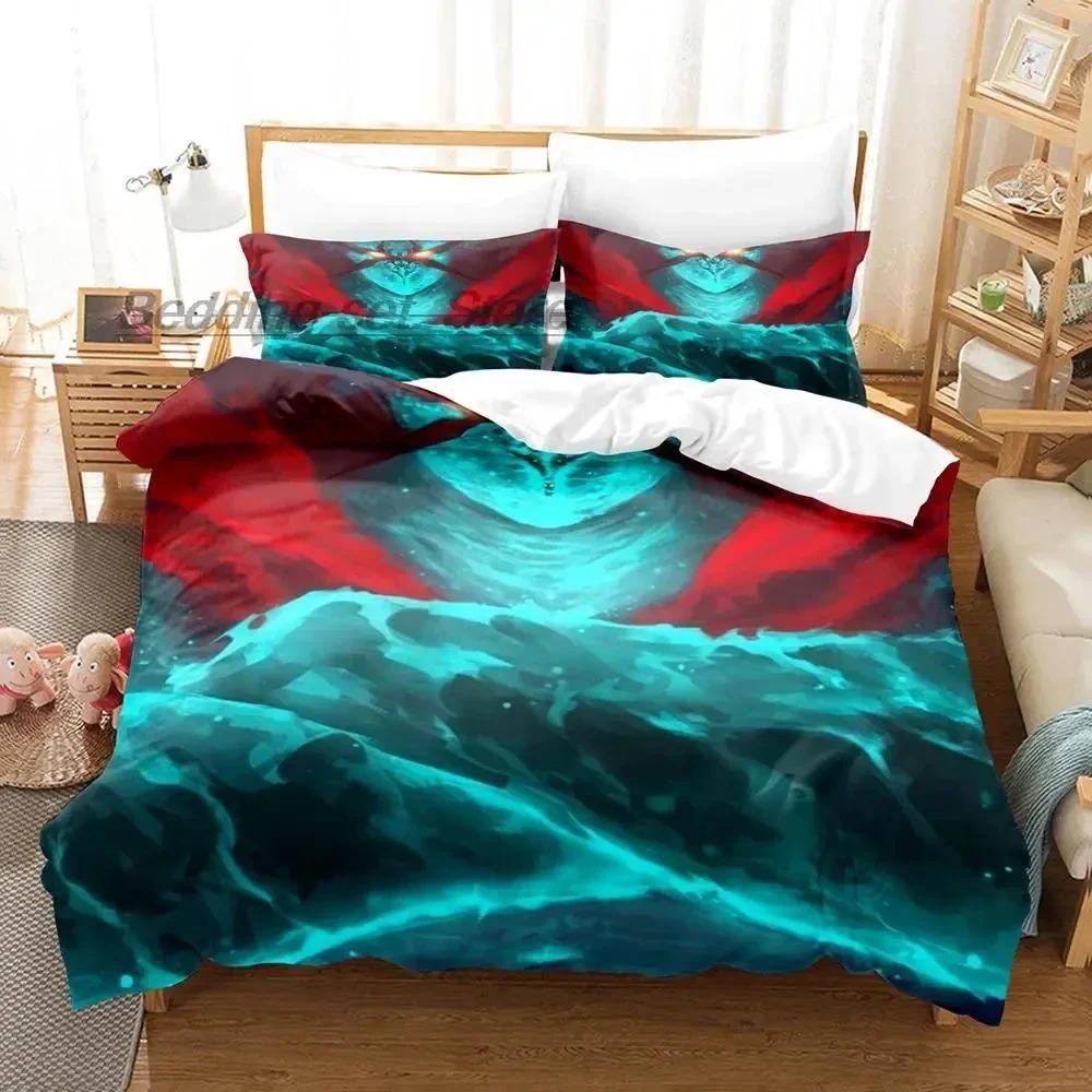 Tengen Toppa Gurren Lagann Bedding Sets,Girls Bed Supplies Set Duvet Cover Bed Comforter Set Bedding Set