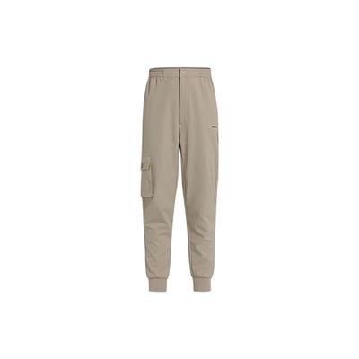 Neo Casual zúžené tkané kalhoty Pánské spodní díly Khaki GP4846
