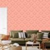 Geometric Coral Diamonds Wallpaper, Subtle Detail 50x1000