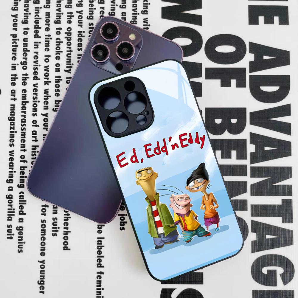 Ed Edd N Eddy Phone Case for Iphone 17 16 15 14 12 11 13 Pro Max Mini X Air Puls Black Glass Cover