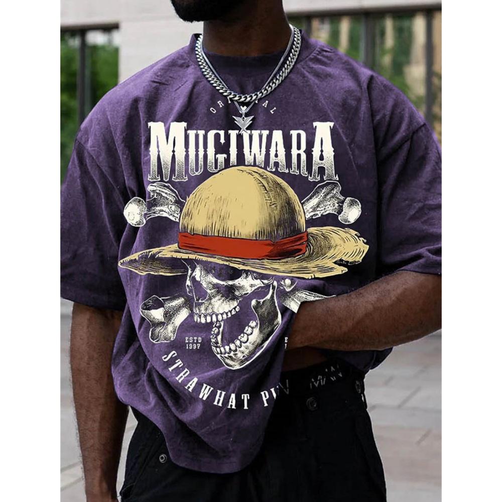 Аниме хип-хоп футболка с 3d принтом большого размера — фото 3