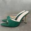 Damen Sommer Sandalen mit offenen Zehenspitzen und hohen Absätzen: Elegante Riemchensandalen mit dünnen Absätzen