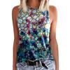 Flower Floral 3D Print Tank Top Summer Women Fashion Streetwear Y2k Tops Oversized Vest Off Shoulder Sleeveless Woman Camisole