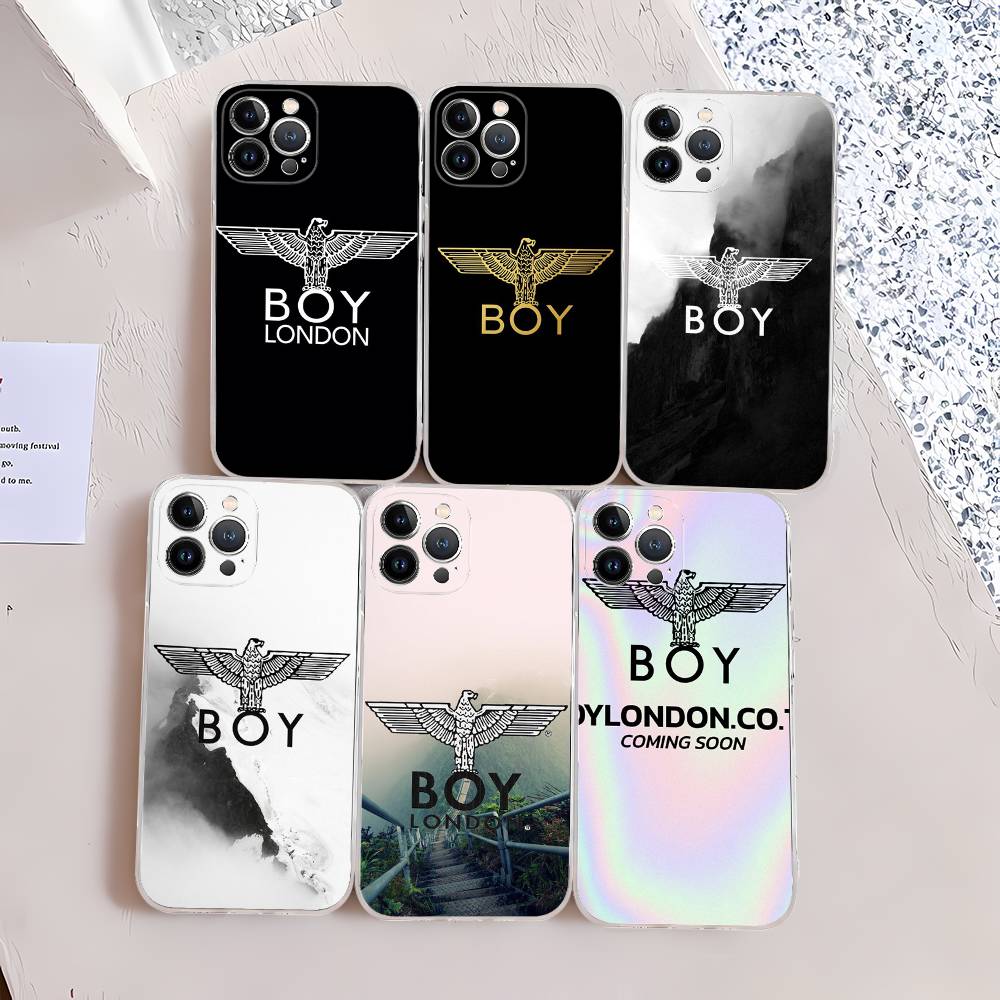 Fashion Brand B-Boy L-London Transparent Soft Phone Case For IPhone 15 12 14 16 17 13 Plus 11 Pro Max 13 Pro