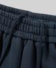 Beodeonteu (Fleece-Lined) Vintage Washed Diagonal Cut Line Sweatpants [Navy]
