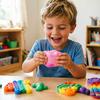 1Pc 3D Candy Cube Squishy Toy Adult Stress Relief Squeeze Sensory Decompression Toy Party Favor Gift