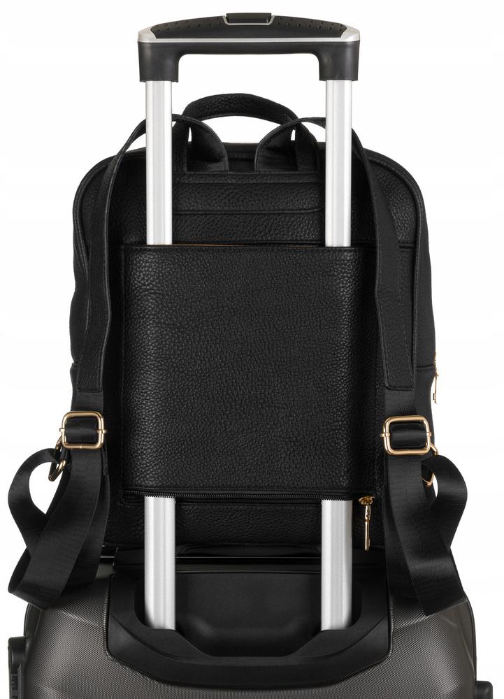 Spacious women's backpack made of eco-leather - Peterson