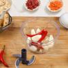Plastic Mini Garlic Chopper Portable Multi-functional Manual Ginger Masher Washable Creative Vegetable Blender Kitchen