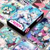 92 Peças/Conjunto Anime Hatsune Miku Cartão Lomo Kawaii Pocard Impressão HD Desenho Animado Jogo de Cartas Po Coleção Fãs Brinquedo Presente de Aniversário para Crianças