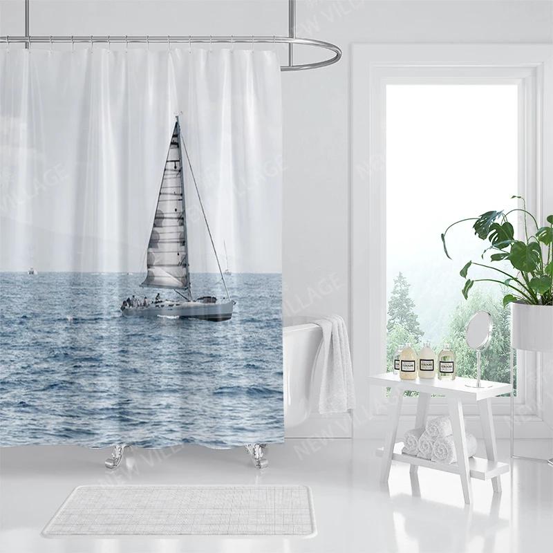 Waterproof fabric shower curtain Bathroom curtain accessories 180x200 Bath curtain for shower 240*200 nordic boho decor 240x200