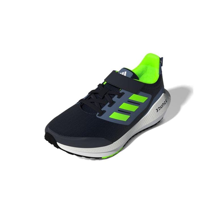 Adidas Eq21 Run 2.0 Bounce Sport Running Casual Simple Low Top Kids Running Shoes Kids Sneaker Black Green GY4366