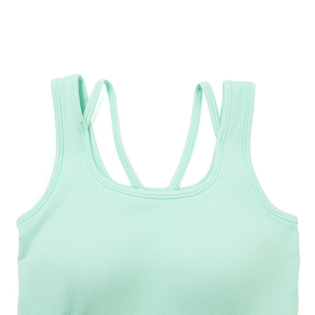 LiNing Fitness Series Brand Logo Stitching Top Sports Bra Women tops AUDW018-3