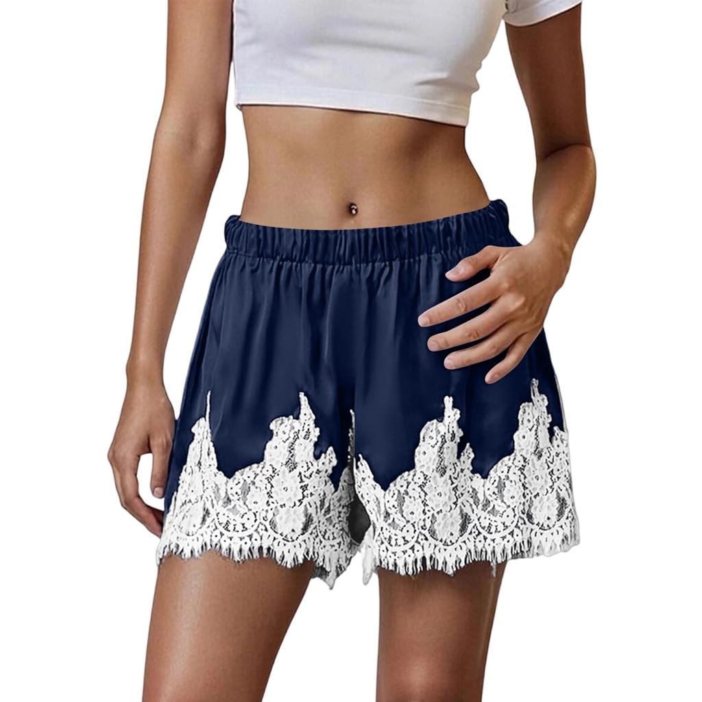 Women's Patchwork Casual Lace New Shorts Hook Flower Vacation Lace Hot Pants Shorts