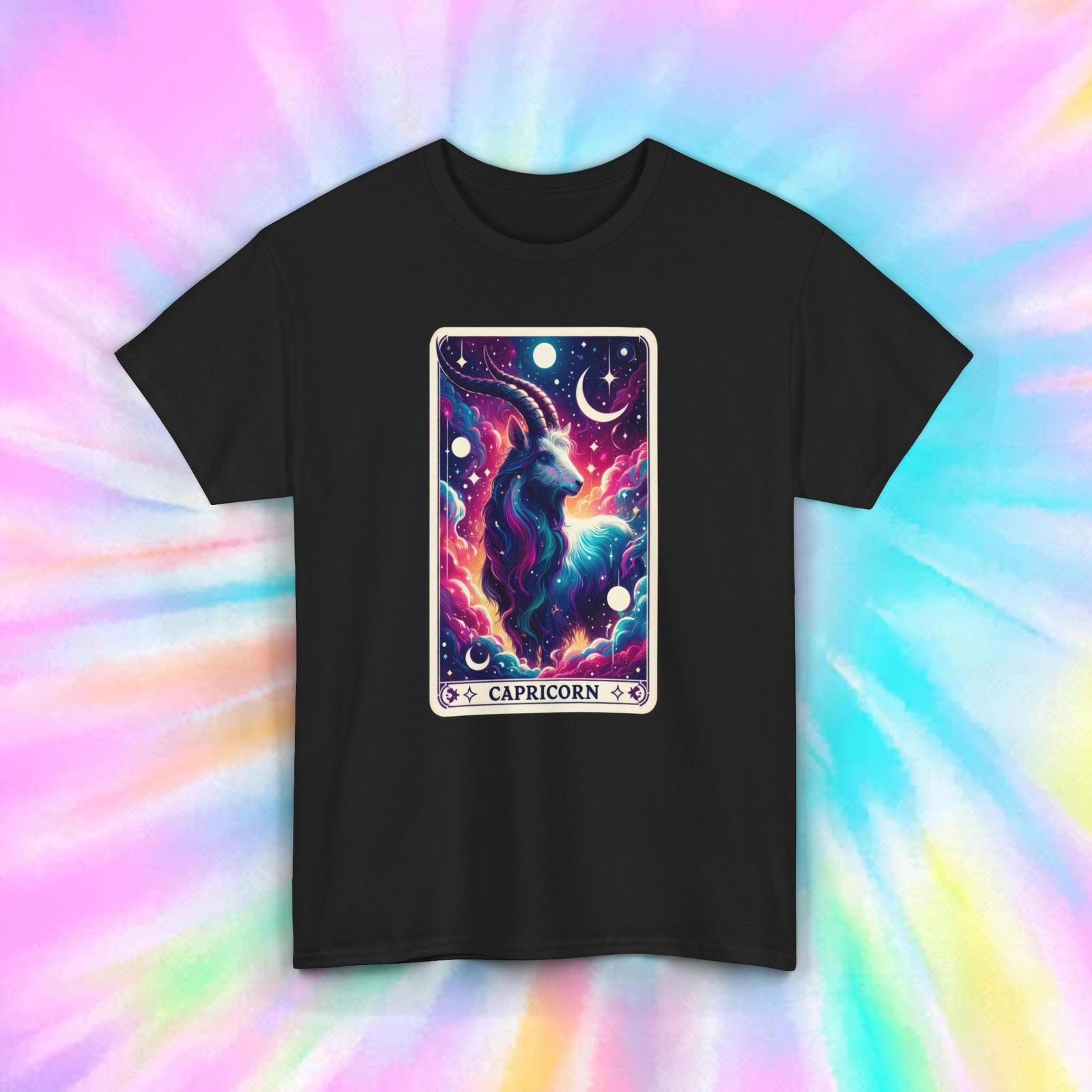 Capricorn Tarot Card Tee | Zodiac Astrology Graphic | Horoscope Shirt S-5XL M